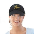 thumbnail image 6 of DALIX Naughty n Nice Christmas Hat Set Womens Matching Embroidered Cap in Black, 6 of 7