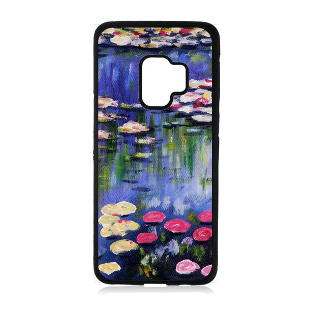 Artist Claude Monet S Pink Water Lilies Painting Black