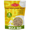 Raw Sunflower Seed Kernels – 5 Pound Bag by Sunbest Natural – Unsalted, Nutrient-Dense, Vegan – Ideal for Snacking, Baking & Recipes