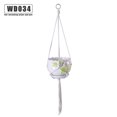 thumbnail image 1 of Advancent Cestas colgantes 100 hechas a mano, soporte para plantas, macramé, colgador de plantas, maceta para colgar en la pared interior, soporte para Jardín y Patio No.34 Advancent HA001777-34, 1 of 1