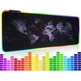 thumbnail image 1 of wqlpp-Extra Large RGB Gaming Mouse Pad Voice-Activated Music Rhythm Extended Soft LED Mouse Pad-12 Light Modes, Interaction and Immersion When Gaming/Music/Office/Home(31.5 x 12 Inch), 1 of 4