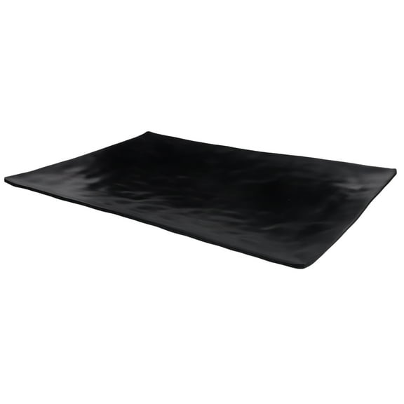 SOPOTUTU Black Matte Serving Plate Dish for Food Presentation, and Stylish, 1 Piece
