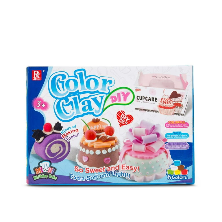 Play Baby Toys DIY Super Soft Clay Collection, Starter Kit - Mini Birthday Cake Set - Imagination And Creativity - Walmart.com