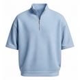 thumbnail image 4 of Leey-World Mens Tee Shirts Men's Essentials Long-Sleeve T-Shirt, Crewneck Cotton T-Shirts for Men(Sky Blue,M), 4 of 4