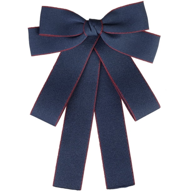 INSPIRE CHIC Lazos Pre-atados para Mujeres con Moño de Cinta Broche para Bodas Fiesta Pin Corbata Azul Profundo Talla Única
