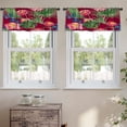 thumbnail image 2 of LALILO Kitchen Curtain Valance Banana And Fan Leaves Rod Pocket Window Curtain 52"x 18" Set of 2, 2 of 7