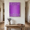 thumbnail image 3 of Canvas Wall Art, Modern Purple Framed Canvas Prints for Kitchen Bedroom, Abstract Diamond Luxury Gradient Small Gallery Wrapped Wall Decor for Home Office, Gifts, 8"x12" Ship Next Day, 3 of 9