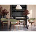 thumbnail image 2 of Carson Carrington  Samantha Dining/Accent Chair - Set of 2 Green Fabric/Walnut Wood, 2 of 5