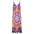 thumbnail image 4 of Kaleidoscope Mandala Colorful Floral Boho Sleeveless Dress Women's Luxury Party Dress Birthday Dresses for Women, 4 of 7