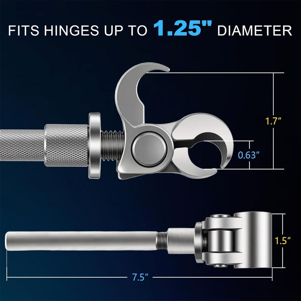 CEORPER Adjustable Wrench Door Hinge Tool For Door Hinge Adjustments Without Disassembly Works On Various Door Types