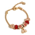 thumbnail image 1 of Pulsera creativa de estilo navideño, pulseras de moda elegantes DIY de aleación para mujeres y niñas tipo 2, 1 of 10