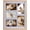 Natural Wood, variant on Collage Picture Frame, Double 4x6 Picture Frame with Mat, Fits 8x10 or Two 4x6 Photos, Tempered Glass, for Tabletop or Wall Mount-Rustic Black