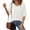 Beige White, variant on Women's Short Sleeve Sweater Tops Spring Summer Casual V Neck Ribbed Knit Trendy Eyelet Blouse T Shirts
