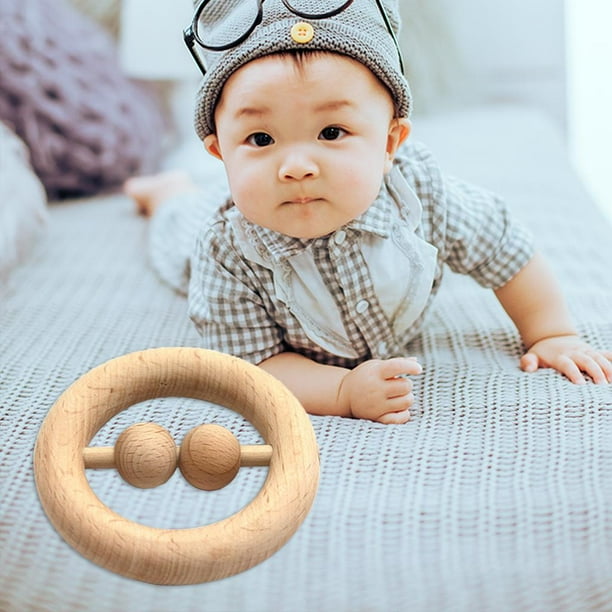 Mordedor de Juguetes Yotijar para bebés Anillos de madera