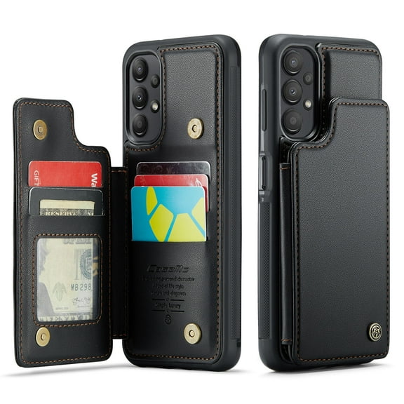 for Samsung Galaxy A13 Case with Card Holder, Wallet Case for Women Men with RFID Blocking, Durable Leather Kickstand Magnetic Clasp Shockproof Phone Case for Samsung Galaxy A13