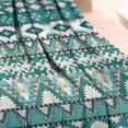 thumbnail image 3 of Teal Geometric Boho Pattern Blanket,Comfortable Soft Flannel Throw Blanket,All Season,Warm Lightweight Blankets for Sofa Bed Couch Living Room Chair,30"x40", 3 of 4
