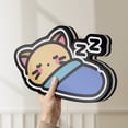 thumbnail image 6 of Sleeping Kitty 3D Novelty Light Box, Cute Cat and Feline Wall Art, Domestic Pet Decor for Cat Lovers (Height 20 inch, 50cm), 6 of 9