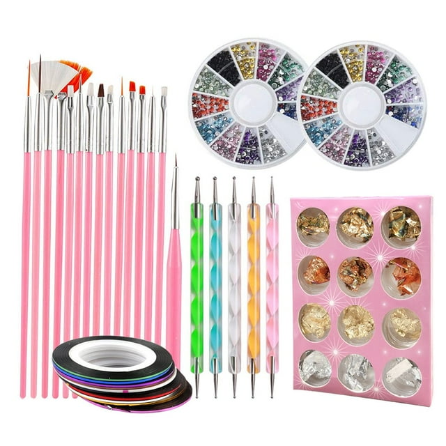 CNKOO Nail Art Set 1Set Nail Art Set Exquisite Sturdy Plastic Professional Nail Polishing Tool for Home