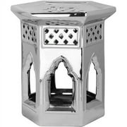 Safavieh Silver Moroccan Garden Stool