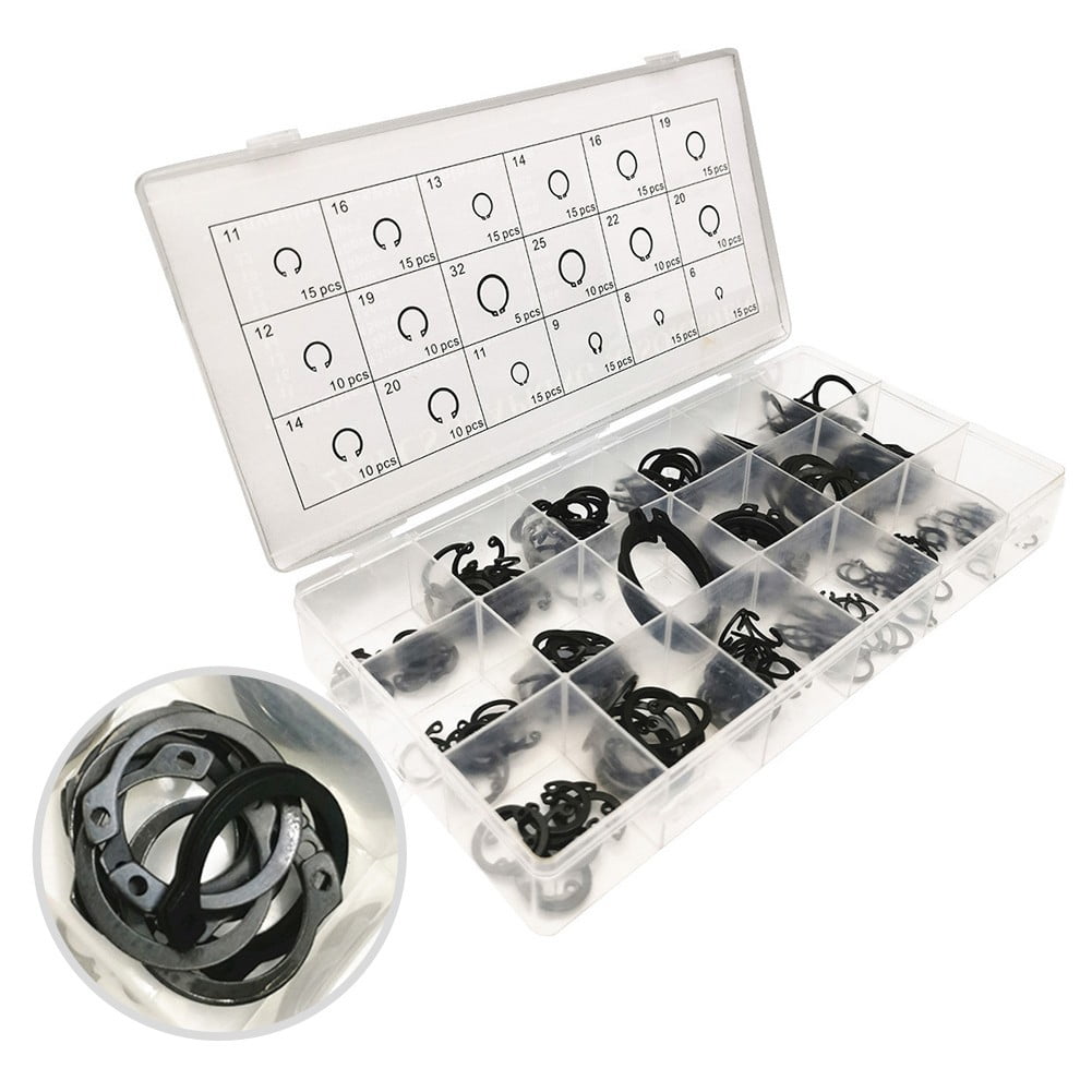 300Pcs 2-32mm E-Clip Snap Circlip Kit,Acogedor Metal - View #6