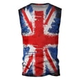 thumbnail image 4 of Men National Day Union Jack Spring Summer Vest Graphic Printed O-Neck Plus Size Comfortable Running Workout Tee, 4 of 5