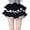 A-Black1283, variant on Wxolcjlv Women's Lace Ruffle Tiered Mini Skirt Elastic Waist Party Gothic Mini Skirts