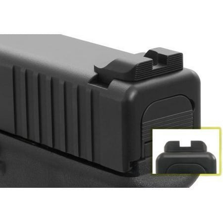 Ameriglo Black Night Sights, Serrated Black REAR Only, Pro Style, For Glock