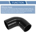 thumbnail image 4 of Unique Bargains 1 Pcs 70-80mm 2.76"-3.15" ID 120mm 4.72" Length 90 Degrees Black Car Silicone Hose Coolant Hose, 4 of 7