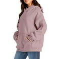 thumbnail image 3 of Shine Up Hoodies for Women Fleece Hooded Sweatshirts Oversized Pullover Long Sleeve Ladies Tops with Pocket, 3 of 6