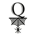thumbnail image 2 of Halloween Ornaments, Halloween 26 Letter Decoration Hang Tag, Spider Hang Tag, Q, 2 of 9