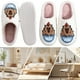 thumbnail image 1 of Pantuflas Peludas Suaves Con Punta Cerrada Felpa Capibara Lindas para El Invierno, 1 of 9