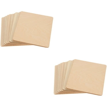 Architecture Model Materials Wood Slices for Crafts Chips 20 Pcs Hand Decor Rounds DIY Wooden Painted Panel
