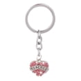 thumbnail image 1 of 15xPink Crystal Rhinestone Corazón Colgante Llavero Llavero Llavero - Maestro Sunnimix Llavero dividido, 1 of 7