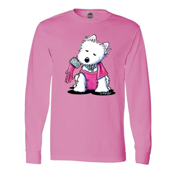 Inktastic Material Girl Westie Dog Long Sleeve T-Shirt