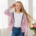 thumbnail image 4 of chaqlin Axolotl Zip up Hoodies for Teen Girls Y2K Long Sleeve Sweatshirts Jacket Cherry Blossom Full-Zip Hooded Coat Kids Sweater Top with Pockets, 4 of 7