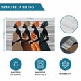thumbnail image 6 of Black Female Placemats Set of 4, African Women Geometric Abstract Art Placemats for Dining Table, Place Mats for Kitchen Tabletop, Waterproof Wipeable Dining Table Mats Set, 6 of 9