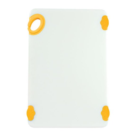 Winco CBN-1218YL Statik Board Cutting Boards - 12 x 18 x 0.5 in., Yellow