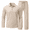 khaki, variant on Men's 2‑Piece Linen Set, Long Sleeve Polo Shirt & Drawstring Casual Pants, Lightweight Breathable Outfit S‑3XL