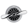 Propeller Airplane Shaped Car Diffuser Car Fragrance Diffuser Air Freshner Vent Clip Aromatherapy Essential Oil Diffuser,Remove Smoke and Bad Smell(Silver)