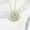 gold, variant on LEEYNEER New Love Flower Pendant Heart-shaped Clover Necklace Niche Design Copper Zircon Trendy Key Shape Heart-to-Heart Connection