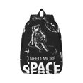 thumbnail image 2 of Rocae I Need More Space for Durable Canvas Backpack Leisure Large Bag Travel Rucksack Multi-function Backpack Medium, 2 of 8