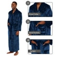 thumbnail image 2 of Men's Big and Tall Full Length Long Bathrobe House Coat Pajamas - Ross Michaels, 2 of 2