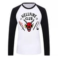 thumbnail image 2 of New Unisex Hellfire Club Stranger Things T-shirt Women/men Long Sleeve Tops, 2 of 3