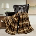 thumbnail image 3 of Home Soft Things Animal Double Sided Faux Fur Throw - Brushed Leopard - 60" x 80" Jumbo, 3 of 6