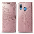 thumbnail image 2 of Dteck Magnetic Shock-Proof Premium PU leather wallet Case with Kickstand and Flip Cover For Samsung Galaxy A30 A305F, Rosegold, 2 of 3
