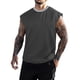 thumbnail image 2 of pstuiky Camisetas sin mangas para hombre, Camiseta deportiva de verano sin mangas con cuello redondo y diseño liso para hombre Camisas para hombres xxl, 2 of 7