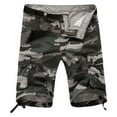 thumbnail image 2 of Tdoqot Mens Camo Cargo Shorts- Casual Summer Cotton Stretch Fashion Mens Shorts Outdoor Blue Size 42, 2 of 9