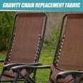thumbnail image 2 of LLC Kit de Réparation de Chaise - Tissu de Remplacement avec Cordon pour Chaise Longue Anti-Gravité, Fauteuil Inclinable Extérieur, Pelouse, Chaise de Piscine (Marron), 2 of 5