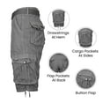 thumbnail image 4 of Mens Distressed Belted Cotton Cargo Shorts, 4 of 5