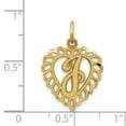 thumbnail image 3 of 14K Yellow Gold Charm Pendant Themed 23 mm 15 Initial J, 3 of 3